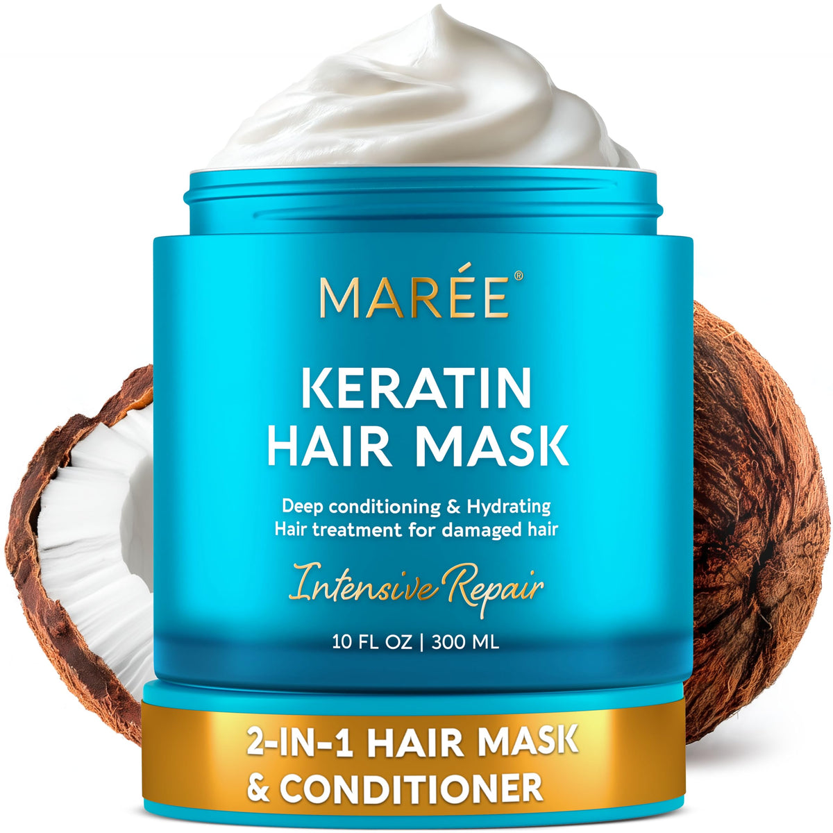MAREE Deep Conditioning Hair Mask front view with coconut fragrance