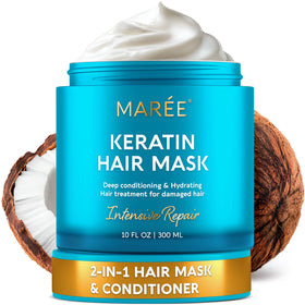 MAREE Deep Conditioning Hair Mask front view with coconut fragrance