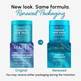 MAREE Deep Conditioning Hair Mask side view showing dual-layer jar