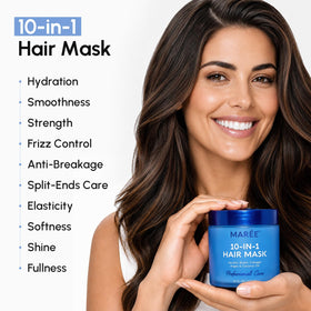 MAREE Deep Conditioning Hair Mask side view showing dual-layer jar