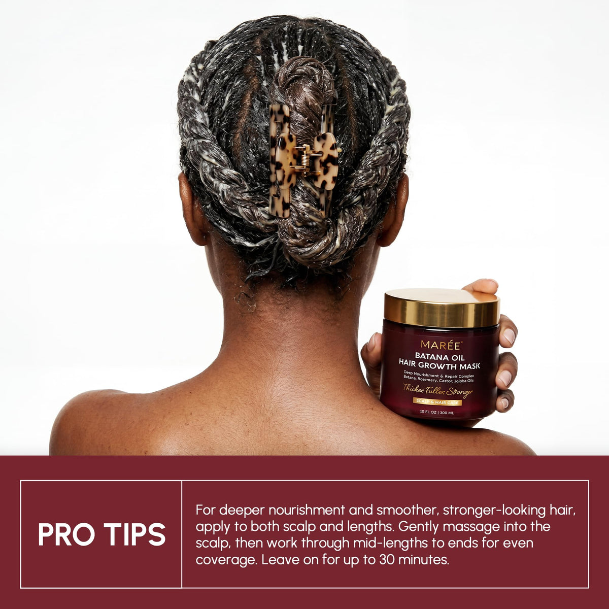 MAREE Deep Conditioning Hair Mask with hairbrush