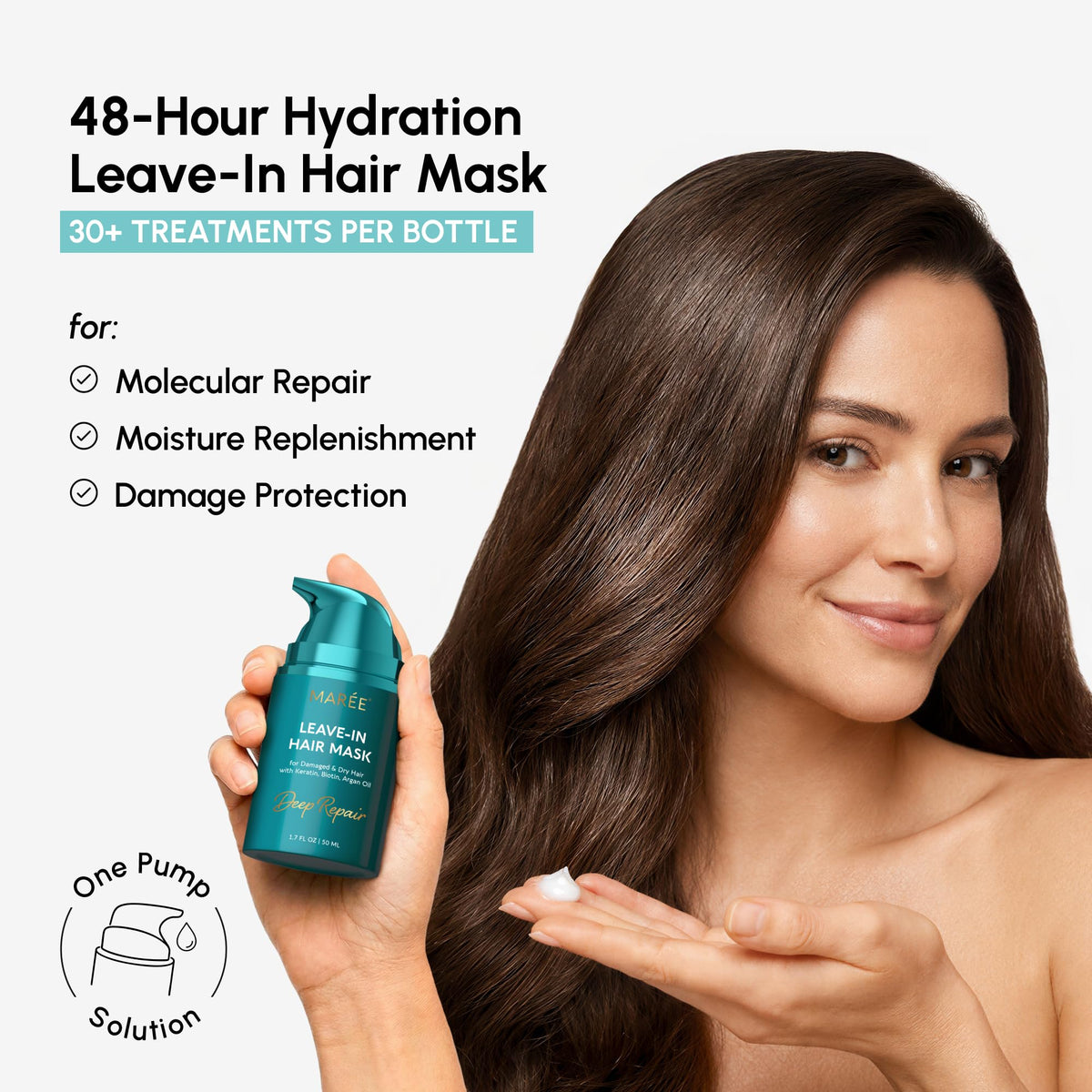 MAREE Deep Conditioning Leave-In Hair Mask showing texture