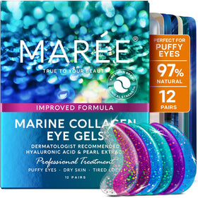 MAREE Eye Gels front view packaging with cooling eye patches