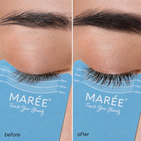 MAREE Eyelash Serum bottle with brush applicator