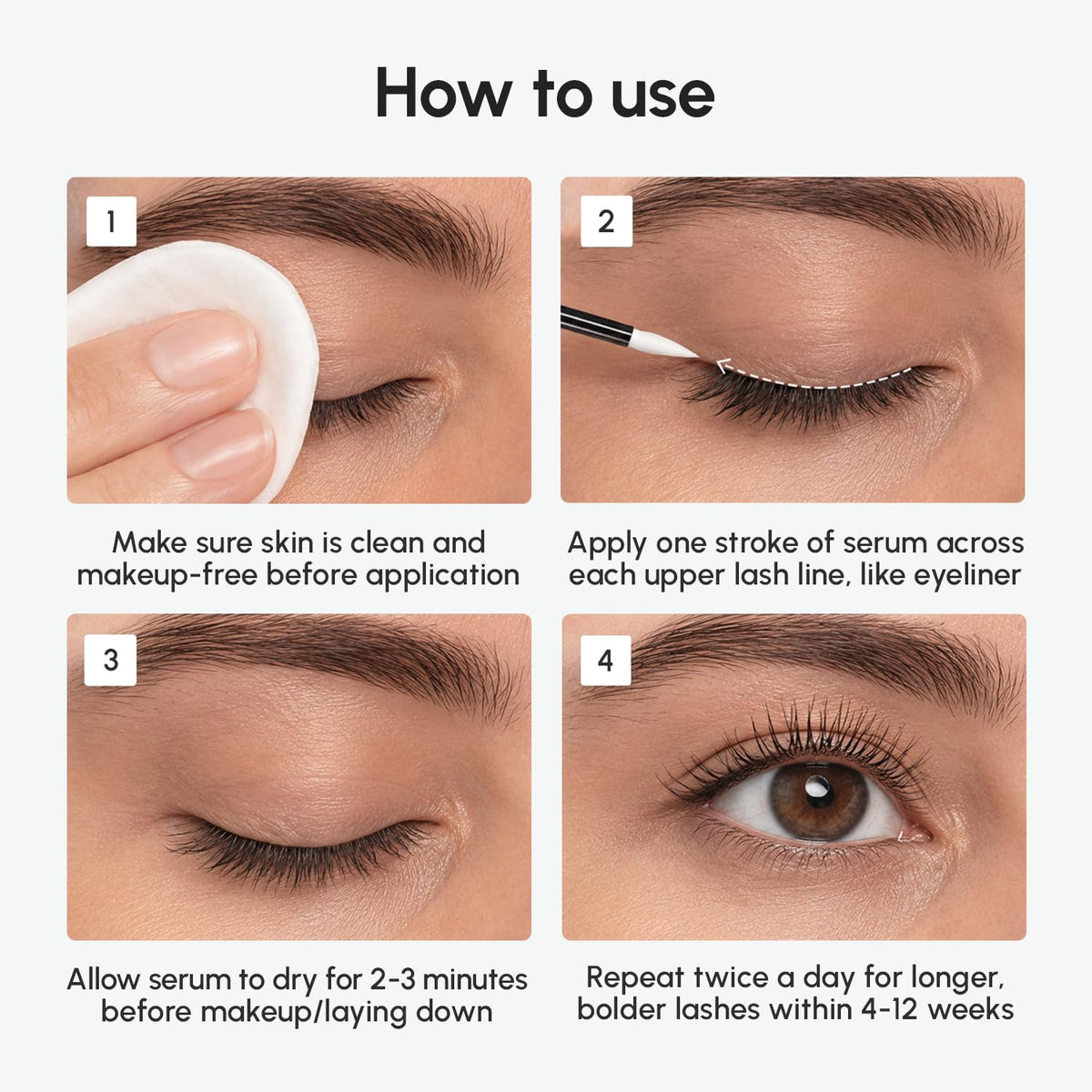 MAREE Eyelash Serum in a beauty routine setting