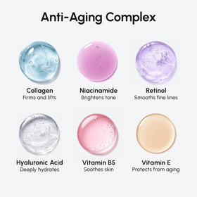 MAREE Face Moisturizer Retinol Cream application on skin