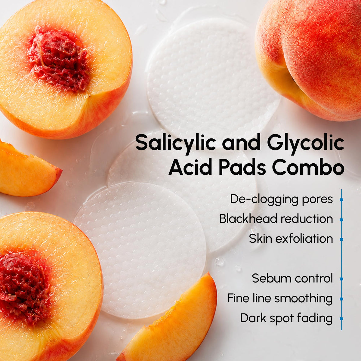 MAREE Glycolic Acid Pads 20% close-up of pad in hand