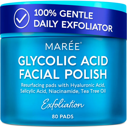 MAREE Glycolic Acid Pads 80 Count front view