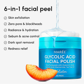 MAREE Glycolic Acid Pads close-up of pad