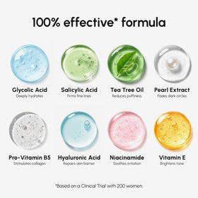 MAREE Glycolic Acid Pads with skincare routine items