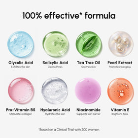 MAREE Glycolic Acid Pads with tea tree oil and vitamins