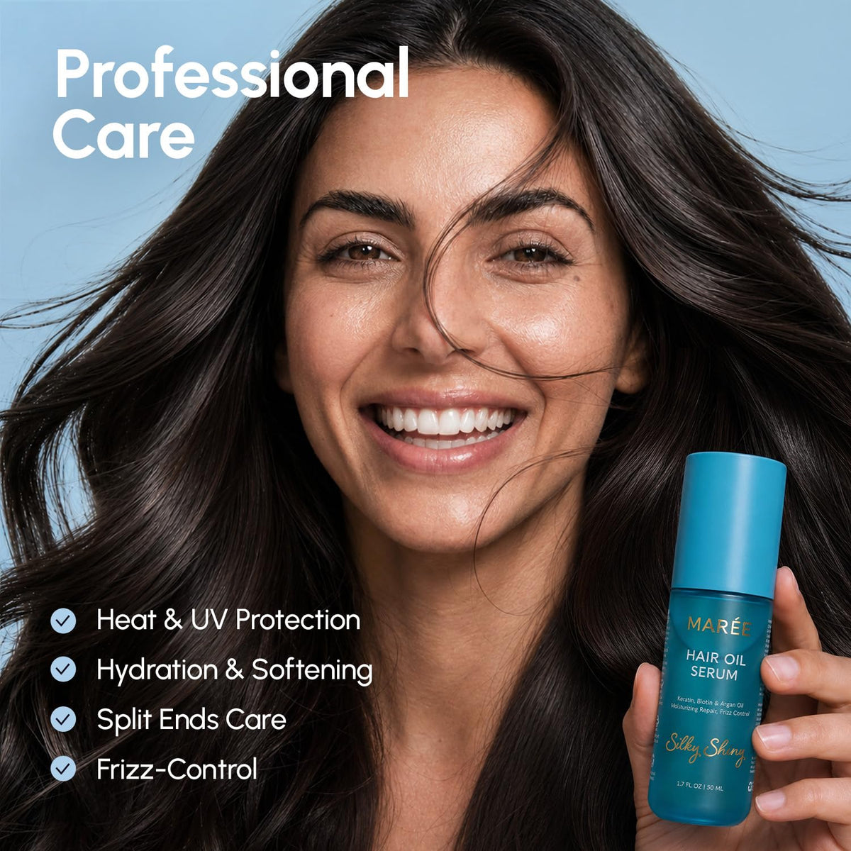 MAREE Hair Oil 2 PACK back view with ingredient list
