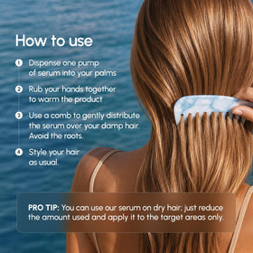 MAREE Hair Oil application on dry hair