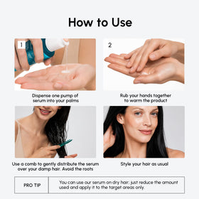 MAREE Hair Oil application on hair strands