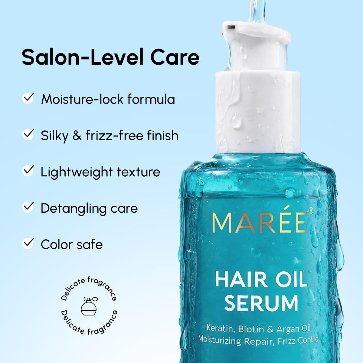 MAREE Hair Oil with argan oil ingredients