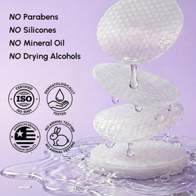 MAREE Niacinamide Toner Pads on a bathroom counter