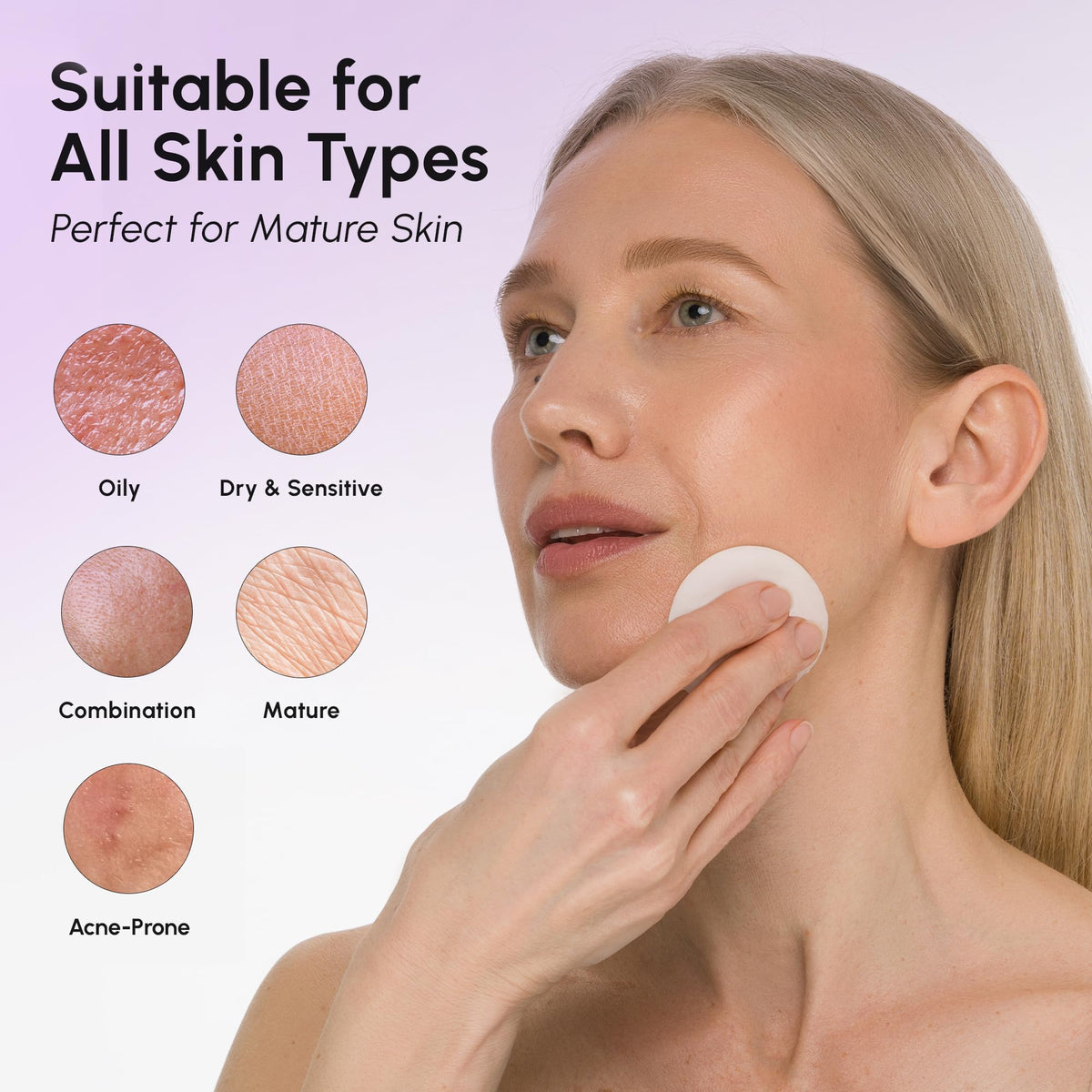 MAREE Niacinamide Toner Pads with a fresh face