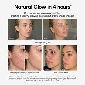 MAREE Self Tanning Facial Pads open showing wipes