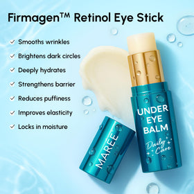 MAREE Under Eye Balm Stick being applied under the eye