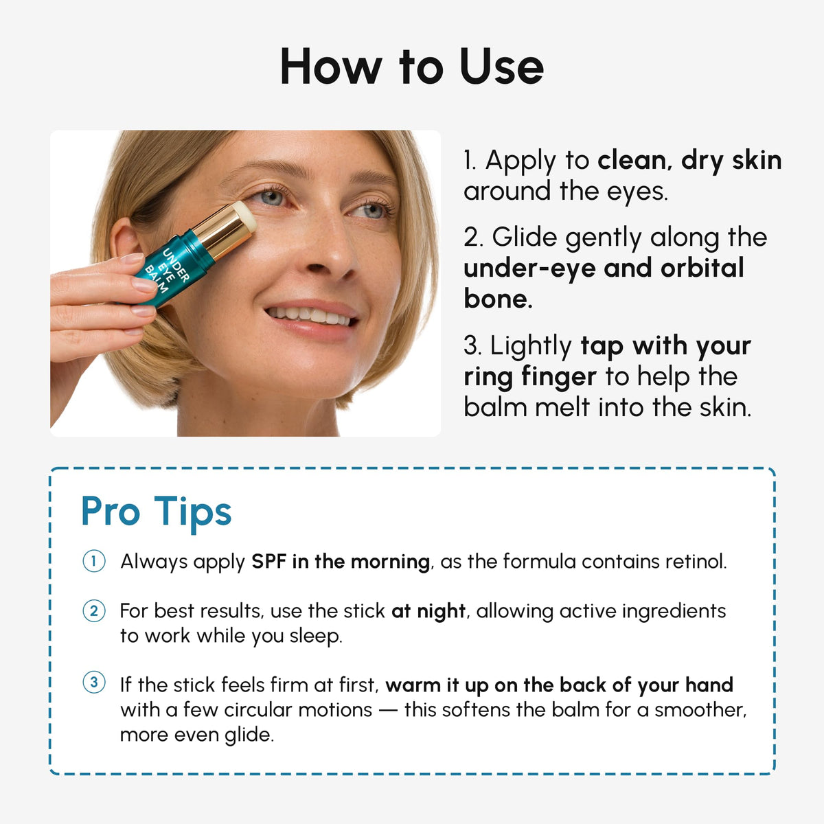 MAREE Under Eye Balm Stick in a lifestyle setting
