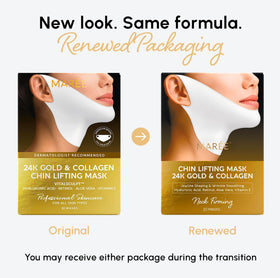 MAREE V Line Lifting Mask applied on a model's face