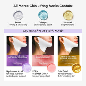 MAREE V Line Lifting Mask applied on a model's face
