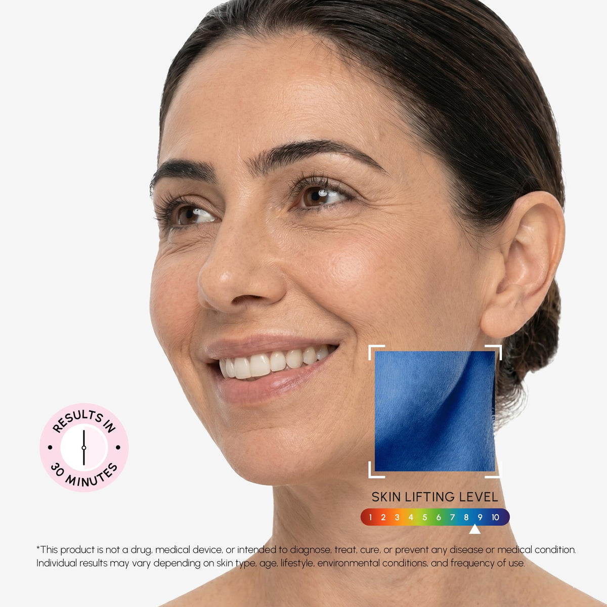 MAREE V Line Lifting Mask displayed with beauty tools