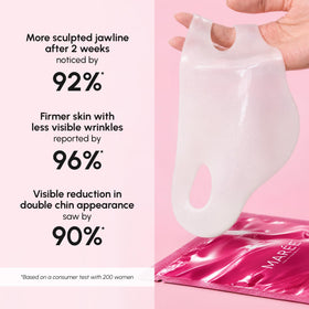 MAREE V Line Lifting Mask displayed with beauty tools