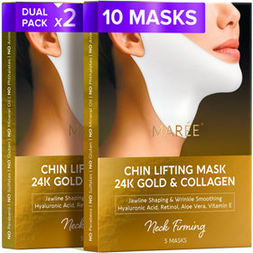 MAREE V Line Lifting Mask front view with 24K gold detail