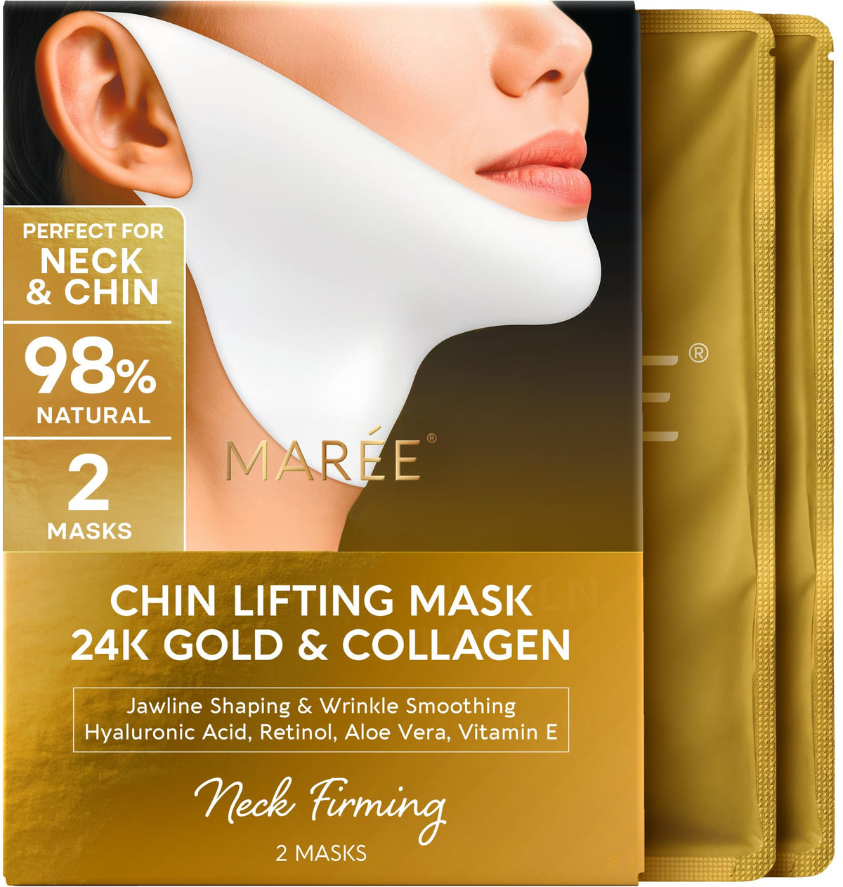 MAREE V Line Lifting Mask front view with packaging