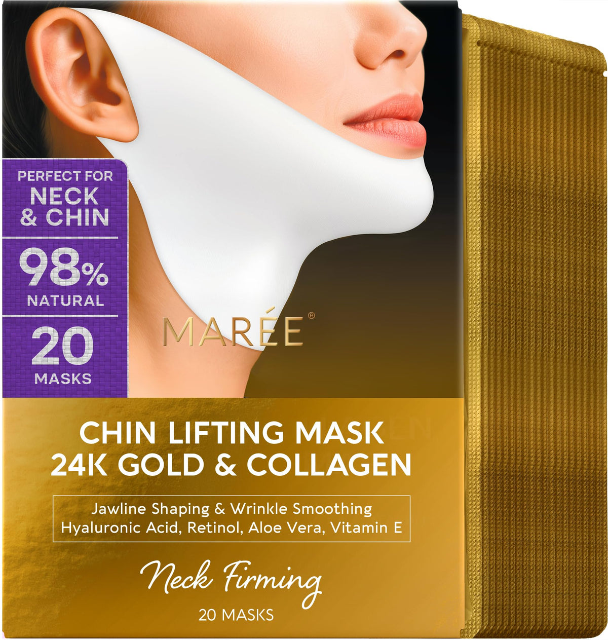 MAREE V Line Lifting Mask front view with packaging
