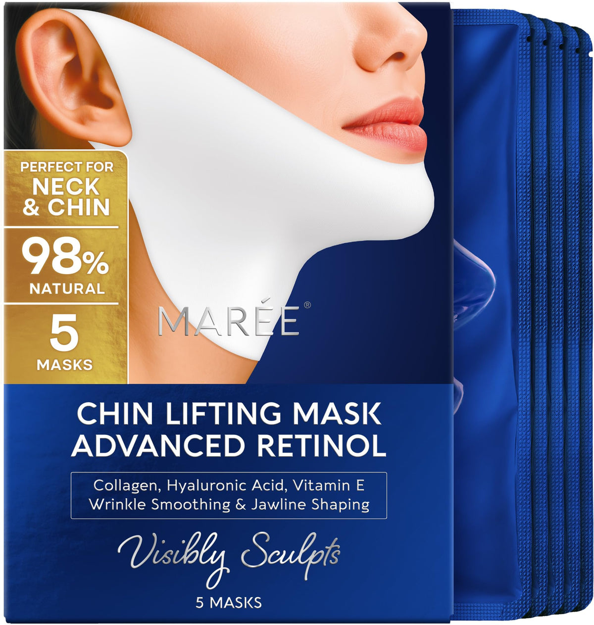 MAREE V Line Lifting Mask front view with retinol formula
