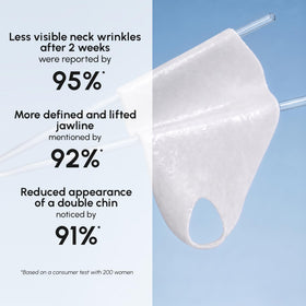 MAREE V Line Lifting Mask held in hand for size comparison