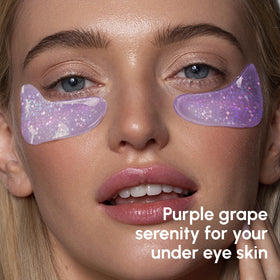 MAREE Violet Eye Gel patch application on skin
