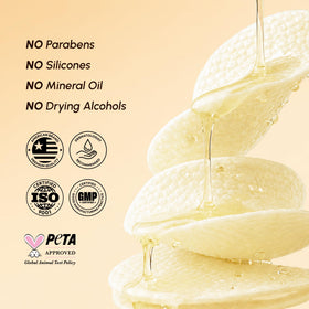 MAREE Vitamin C Toner Pads on a bathroom counter with skincare products