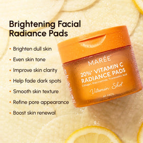 MAREE Vitamin C Toner Pads open container with pads visible