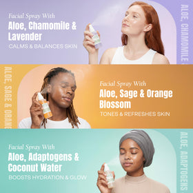 Mario Badescu Aloe, Cucumber & Green Tea spray close-up