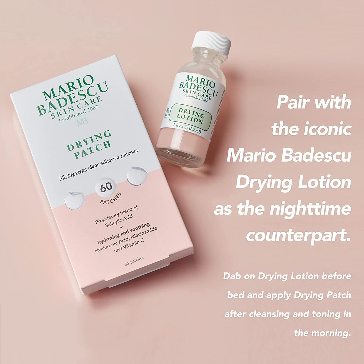 Mario Badescu Drying Lotion application process