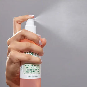 Mario Badescu Facial Spray misting on skin