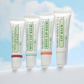 Mario Badescu lip balm displayed with a soft background
