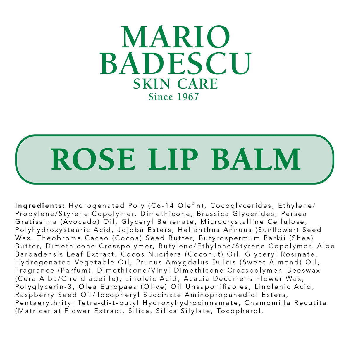 Mario Badescu Lip Balm Trio Pack with a hand holding the Mint balm