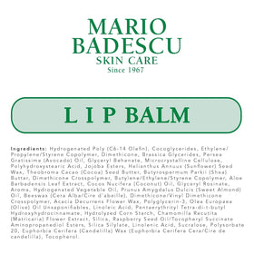 Mario Badescu Lip Balm with natural ingredients display