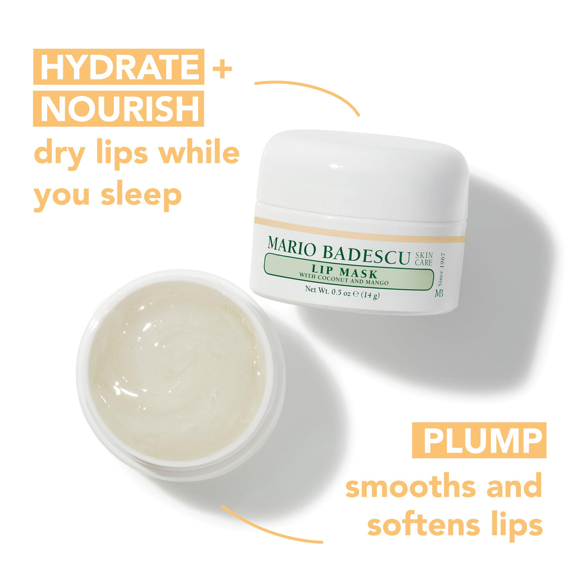 Mario Badescu Lip Mask Coconut and Mango texture close-up