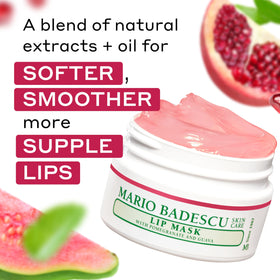 Mario Badescu Lip Mask showing texture on a fingertip