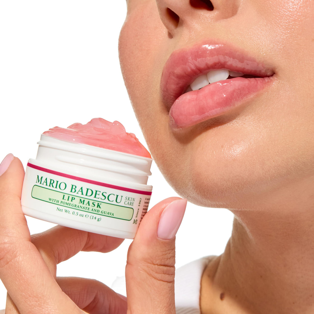 Mario Badescu Lip Mask with coconut and pomegranate ingredients