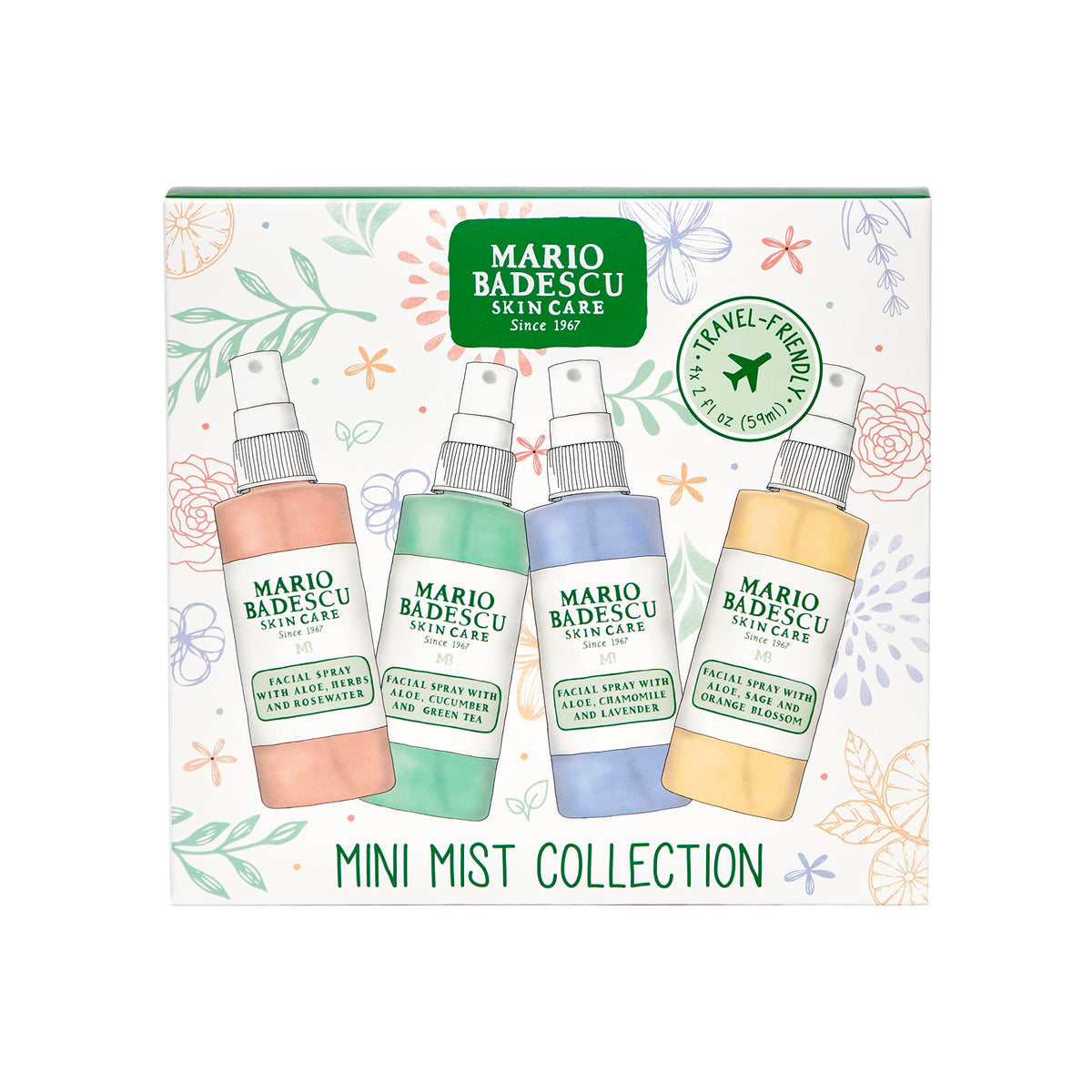 Mario Badescu Mini Mist Facial Spray Collection packaging