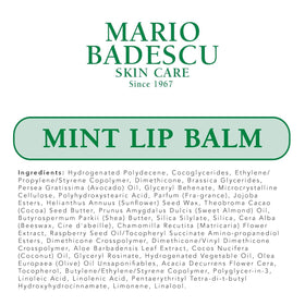 Mario Badescu Mint Lip Balm close-up showing texture