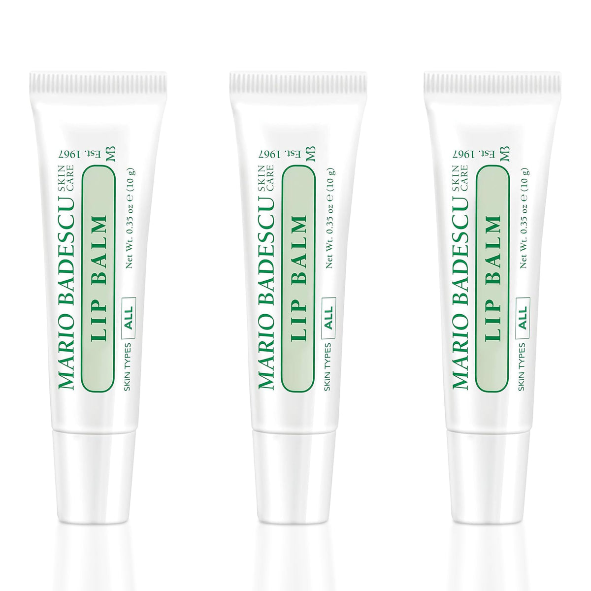 Mario Badescu Moisturizing Lip Balm 3 Pack front view