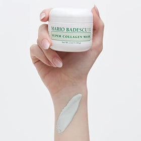 Mario Badescu Super Collagen Mask in bathroom setting