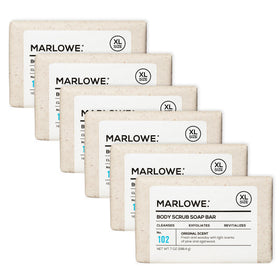 MARLOWE. Body Scrub Soap Bar Sage + Fir front view